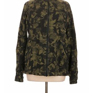 Lululemon Rise and Shine Camo Zip-Front Women's Rain Jacket sz 8